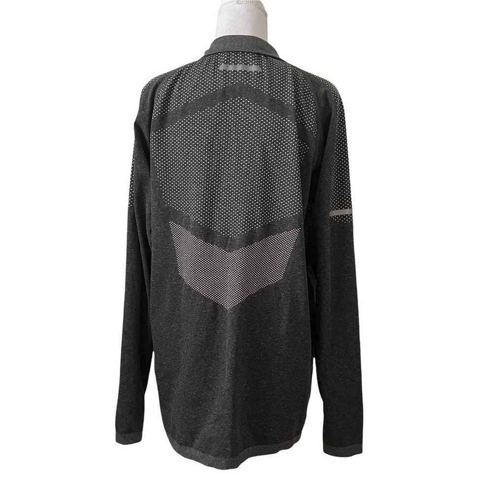 Fila Sports Running Fitted Heather Grey Polka Dot 1/4 Zip Pullover Men's Medium - Picture 2 of 6